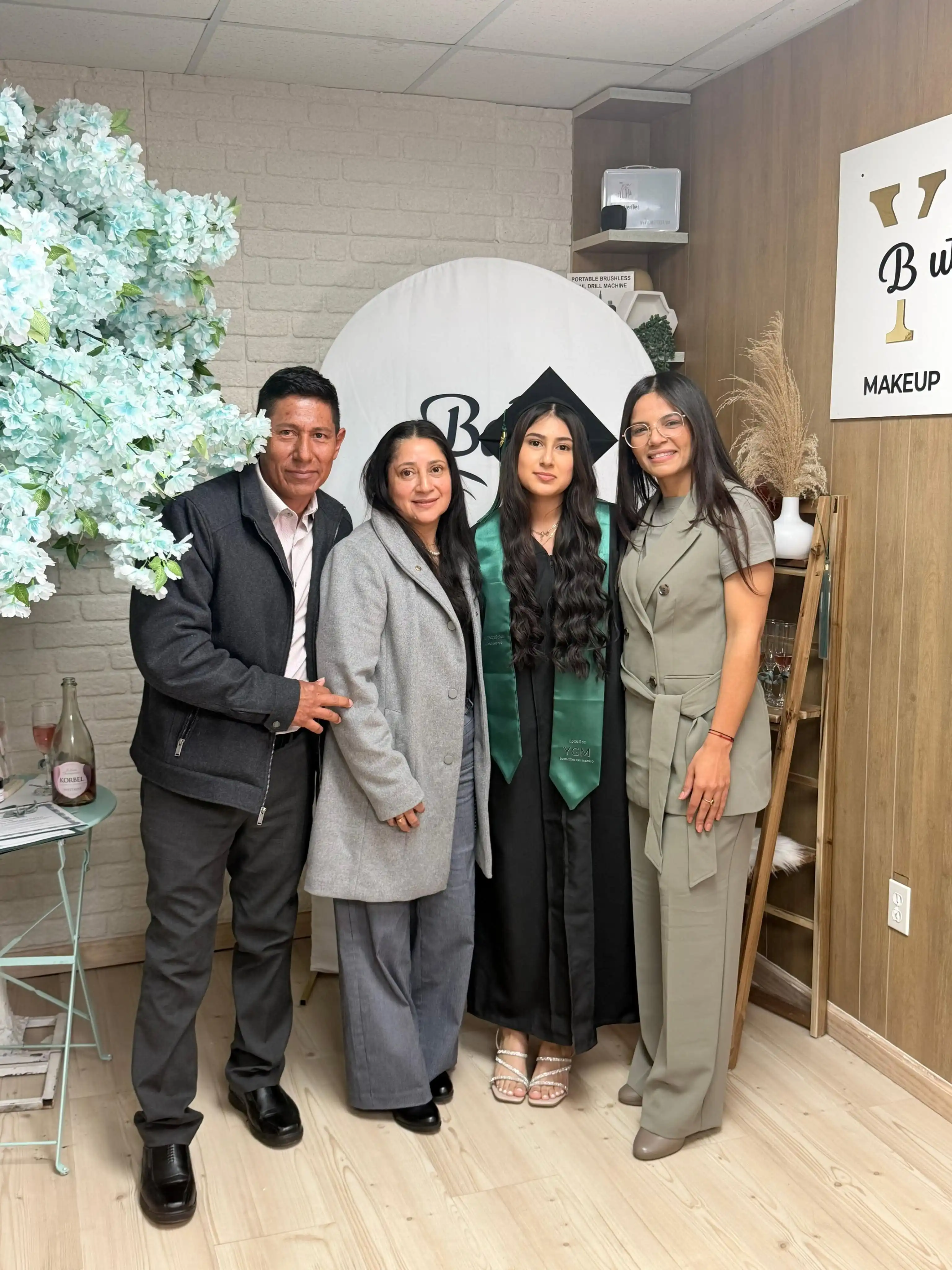Belle Academy graduate family group portrait
