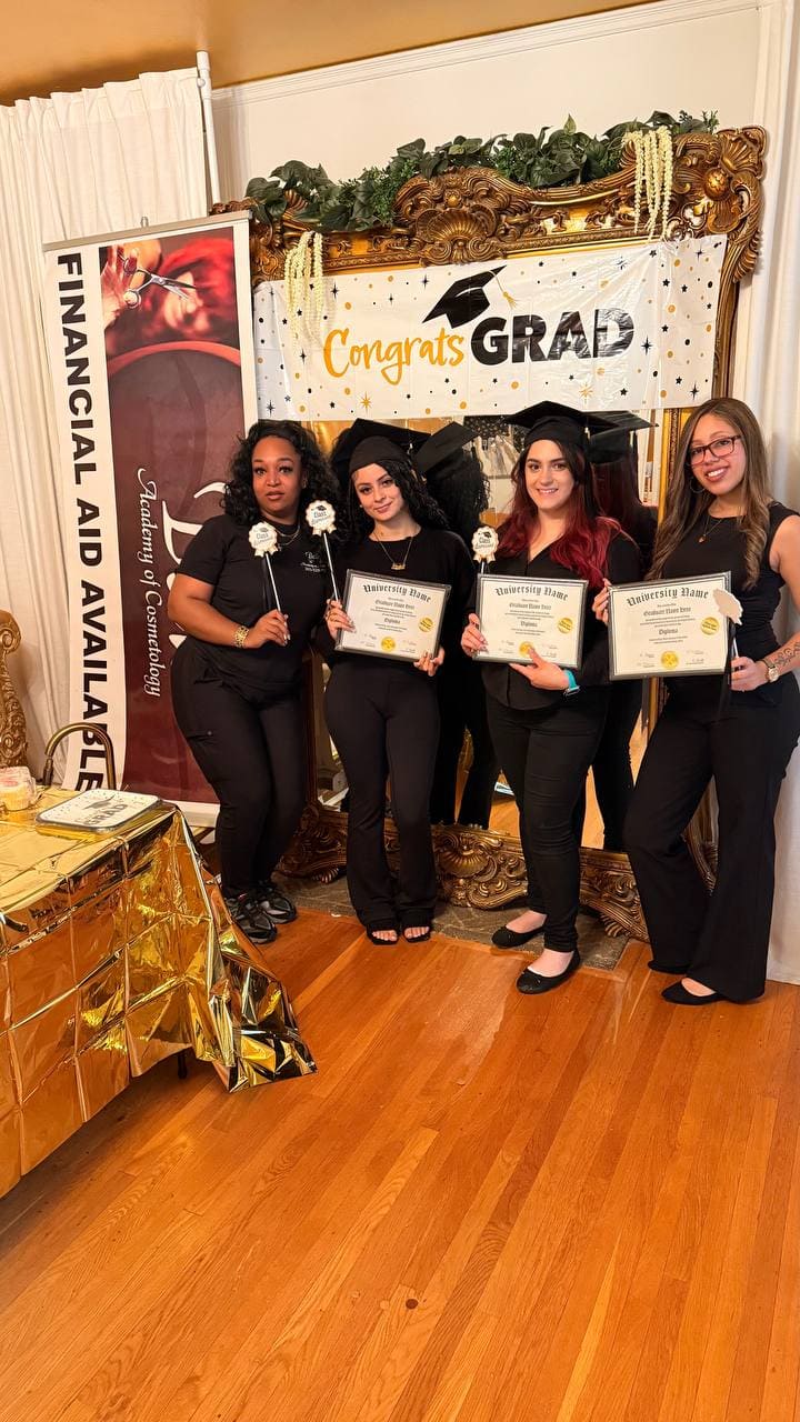 Belle Academy financial aid graduate group photo
